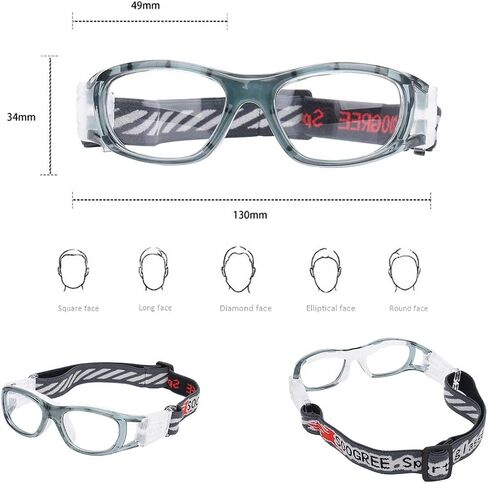 Kids Sports Glasses Basketball Football Safe Training Goggles Anti Fog 7-12 in Kuwait