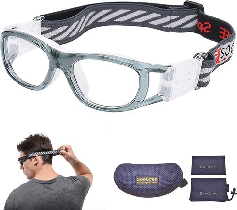 Kids Sports Glasses Basketball Football Safe Training Goggles Anti Fog 7-12 in Kuwait