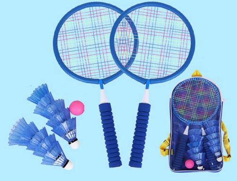 Trained Premium Quality Badminton Rackets, Pair of 2 Rackets, Lightweight & Sturdy, with 5 LED SHUTTLECOCKS, Carrying Bag Included in Kuwait