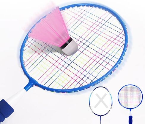 Trained Premium Quality Badminton Rackets, Pair of 2 Rackets, Lightweight & Sturdy, with 5 LED SHUTTLECOCKS, Carrying Bag Included in Kuwait