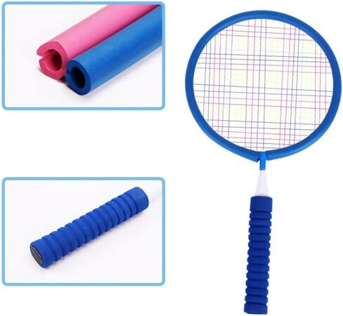 Trained Premium Quality Badminton Rackets, Pair of 2 Rackets, Lightweight & Sturdy, with 5 LED SHUTTLECOCKS, Carrying Bag Included in Kuwait