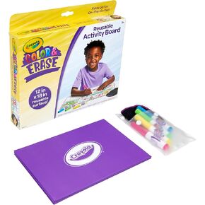 Crayola Color and Erase Reusable Activity Board, Gift for Kids, Ages 3, 4, 5, 6 in Saudi Arabia