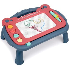 Magnetic Drawing Board for Toddlers 1-3, Color Erasable Doodle Writing Pad, Learning Painting Sketch Pad, Best Birthday Easter Christmas Halloween Kids Toy Gifts for Boys and Girls(Blue)