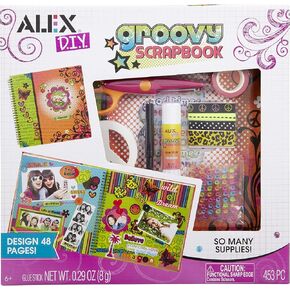 النشاط الفني والحرفي للأطفال من Alex Craft Groovy، تصميم 48 صفحة، يسمح للأطفال بالإبداع واستخدام خيالهم، متعة فائقة وسهلة، للأعمار من 6 سنوات فما فوق in Kuwait