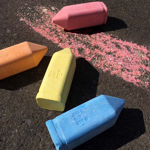 Urban Infant Non-Toxic Sidewalk Chalk for Toddlers and Kids - Washable Outdoor Jumbo Chalk - Rainbow in Saudi Arabia
