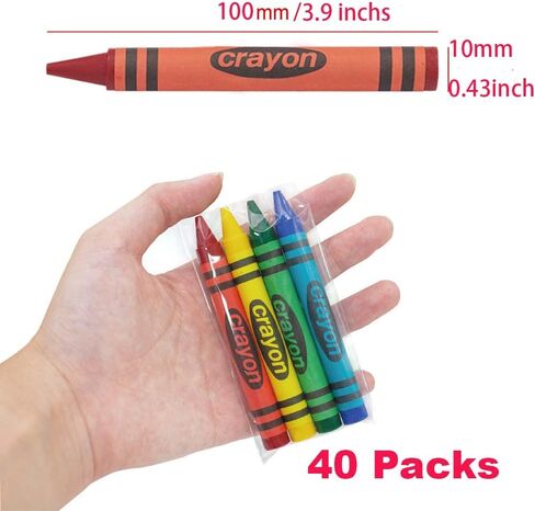 Crayon Packs, Standard, 20 Sets of 4, 80 Count in Kuwait