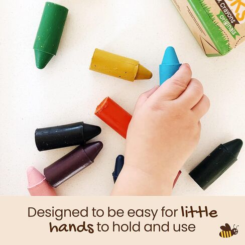 Honeysticks 100% Pure Beeswax Crayons Natural, Safe for Toddlers, Kids and Children, Handmade in New Zealand, For 1 Year Plus (12 Pack) in Saudi Arabia