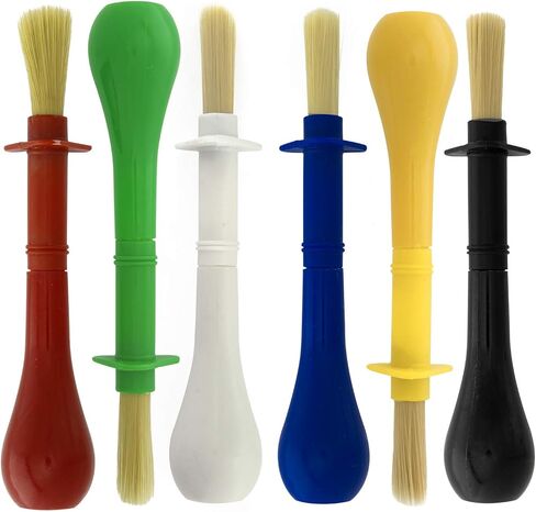U.S. Art Supply 10-Piece Thick Paint Brush Set - Large Paint Brushes in Kuwait