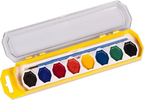 Cra-Z-art Washable Watercolors with Brush, 8 Colors, 1 Tray (10651) in Saudi Arabia
