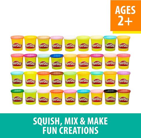 Play-Doh Modeling Compound 36 Pack Case of Colors, Non-Toxic, Assorted Colors, 3 Oz Cans (Amazon Exclusive) in Saudi Arabia