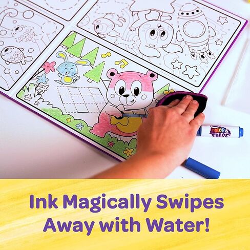 Crayola Color and Erase Reusable Activity Board, Gift for Kids, Ages 3, 4, 5, 6 in Saudi Arabia