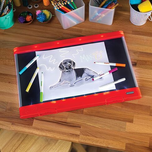 Crayola Ultimate Light Board Red, Drawing Tablet, Gift for Kids, Age 6, 7, 8, 9 in Saudi Arabia
