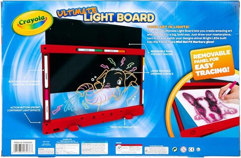 Crayola Ultimate Light Board Red, Drawing Tablet, Gift for Kids, Age 6, 7, 8, 9 in Saudi Arabia