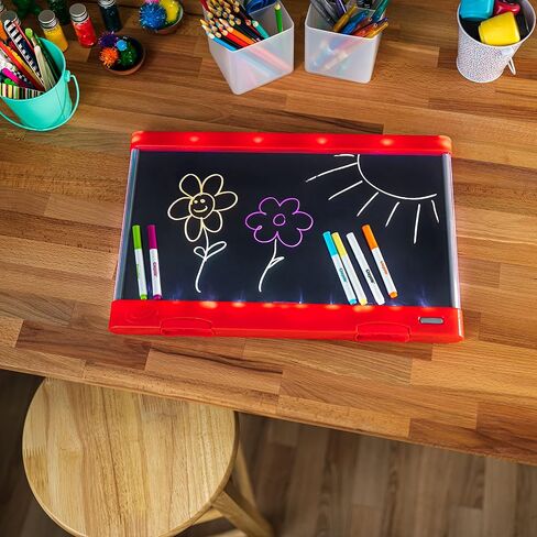 Crayola Ultimate Light Board Red, Drawing Tablet, Gift for Kids, Age 6, 7, 8, 9 in Saudi Arabia