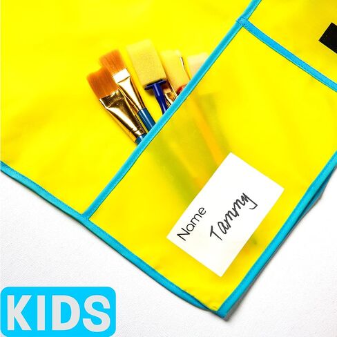 MEEDEN 2 Pack Kids Art Smock, Toddler Smock Aprons for Kids with Long Sleeve, Waterproof Kids Painting Aprons, Children Smock for Age 3-8 in Saudi Arabia