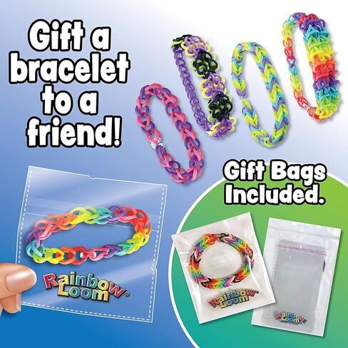 مجموعة أدوات صنع الأساور الأصلية Rainbow Loom®، الحائزة على 4 جوائز TOTY، تصنع ما يصل إلى 24 سوارًا، حرفة مثالية للأولاد والبنات بعمر 7 سنوات فما فوق in Kuwait