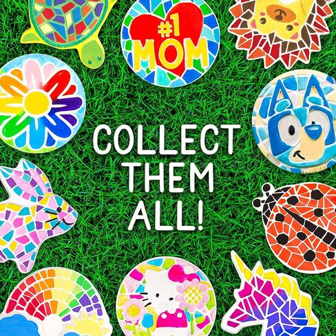 كرياتف روتس ارسم حجر الخطوة رقم 1 موم من بينج يور اون واطقم الحرف اليدوية والحرف اليدوية للاطفال وحرف الاطفال والحرف اليدوية ومجموعة حجر الخطوات والسيراميك للطلاء، للاعمار من 6 سنوات فما فوق in Kuwait