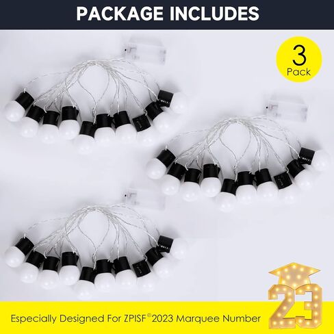 ZPISF 5FT Graduation Decorations Class of 2023, 60" 2023 Marquee Numbers Pre-Cut Frame Kit, Marquee Light Up Letters 23 with Graduation Cap for Preschool High School College Prom Party Decor in Saudi Arabia