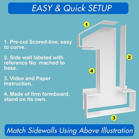 JoyBox Design 3FT Mosaic Balloon Frame Number 0 Marquee Light Up Numbers Pre-Cut Kit Thick Foam Board Decoration for Birthdays Anniversary Baby Shower… in Saudi Arabia