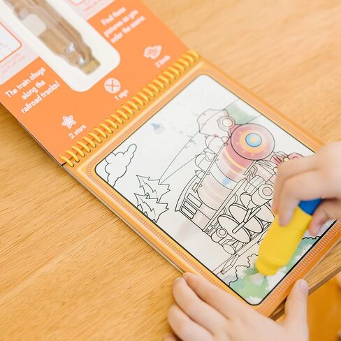 Melissa & Doug On The Go Water Wow! Reusable Water-Reveal Activity Pad- Occupations - Party Favors, Stocking Stuffers, Travel Toys For Toddlers, Mess Free Coloring Books For Kids Ages 3+ in Saudi Arabia