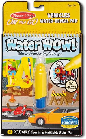 Melissa & Doug On The Go Water Wow! Reusable Water-Reveal Activity Pad- Occupations - Party Favors, Stocking Stuffers, Travel Toys For Toddlers, Mess Free Coloring Books For Kids Ages 3+ in Saudi Arabia