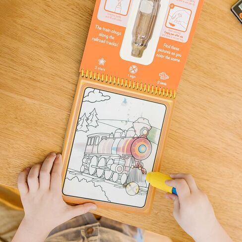 Melissa & Doug On The Go Water Wow! Reusable Water-Reveal Activity Pad- Occupations - Party Favors, Stocking Stuffers, Travel Toys For Toddlers, Mess Free Coloring Books For Kids Ages 3+ in Saudi Arabia