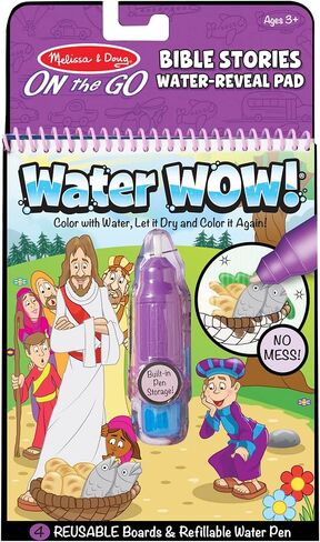 Melissa & Doug On The Go Water Wow! Reusable Water-Reveal Activity Pad- Occupations - Party Favors, Stocking Stuffers, Travel Toys For Toddlers, Mess Free Coloring Books For Kids Ages 3+ in Saudi Arabia
