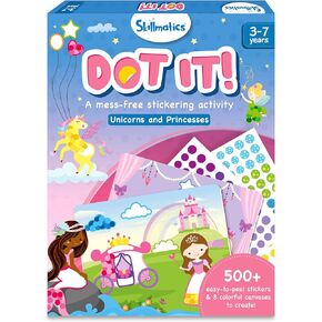 Skillmatics Dot It Sticker Art Activity - Disney Princess, Easter Basket Stuffers, Mess-Free Fun for Kids, Craft Kits, DIY Activity, Travel Toys, Gifts for Boys & Girls Ages 3, 4, 5, 6, 7