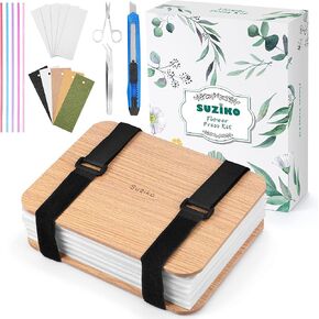 Flower Press Professional Flower Press Kit 6 Layers 6.3 x 8.3 inch Flower Press Kit, Flower Pressing Kit for Adults Kids, Leaf Press,Great Gift