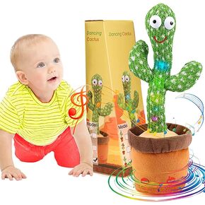 ألعاب أطفال من Emoin Dancing Cactus من 6 إلى 12 شهرًا، ألعاب الصبار الناطق تكرر ما تقوله ألعاب الأطفال الصغار، لعبة محاكاة الصبار الراقص مع LED الإنجليزية تغني وتتحدث 15 ثانية مسجل صوت ألعاب موسيقية in Saudi Arabia