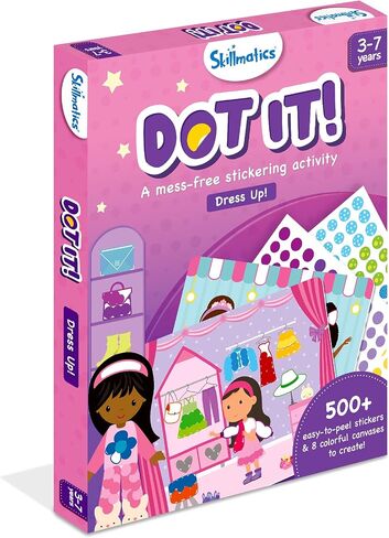 Skillmatics Dot It Sticker Art – Unicorns & Princesses, Craft Kit for Kids in Kuwait