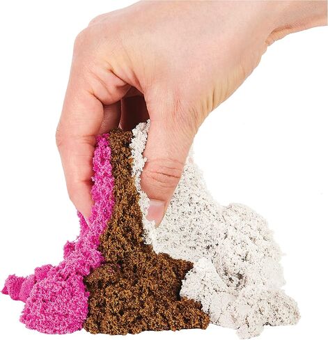 Kinetic Sand Scents, Ice Cream Treats Playset with 3 Colors of All-Natural Scented Play Sand and 6 Serving Tools, Sensory Toys for Kids Ages 3 and up in Saudi Arabia