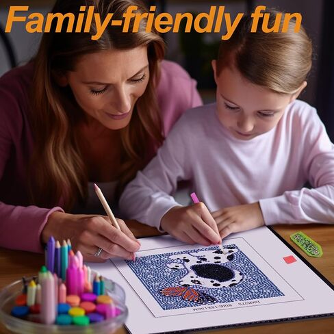 HUBENDMC Diamond Painting Kits for Kids,6 Pack Gem Art for Kids, Easy Diamond Art for Beginner,Small Diamond Dots Crafts for Girls-6x6 inch in Saudi Arabia