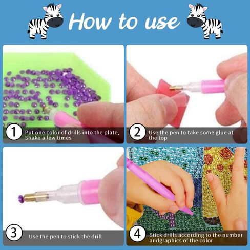 HUBENDMC Diamond Painting Kits for Kids,6 Pack Gem Art for Kids, Easy Diamond Art for Beginner,Small Diamond Dots Crafts for Girls-6x6 inch in Saudi Arabia