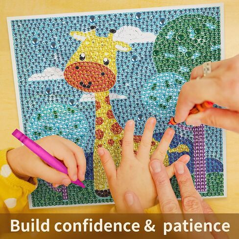 HUBENDMC Diamond Painting Kits for Kids,6 Pack Gem Art for Kids, Easy Diamond Art for Beginner,Small Diamond Dots Crafts for Girls-6x6 inch in Saudi Arabia
