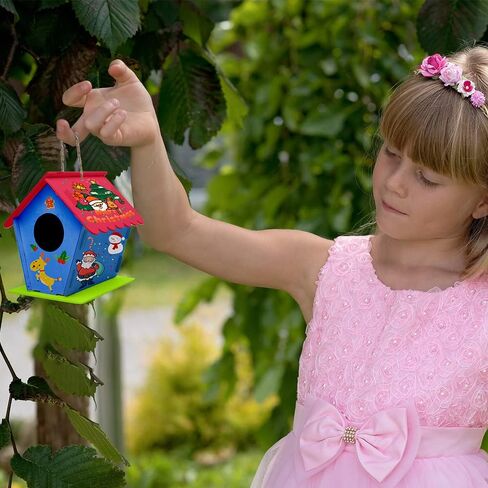hapray 4 Pack Bird House Craft Kit, DIY Birdhouse for Kids to Build & Paint in Kuwait
