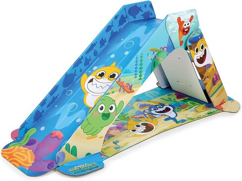 Pop2Play Toddler Playground Indoor Slide for Kids – Durable Eco-Friendly Foldaway Cardboard Slide (Sunny) in Kuwait
