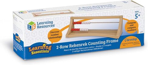 Learning Resources 2-Row Rekenrek Counting Frame, Early Math Skills, Addition/Subtraction, Ages 5+ in Saudi Arabia