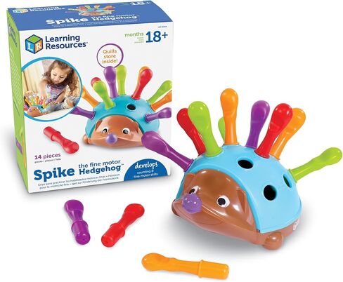 Learning Resources Spike The Fine Motor Hedgehog - Toddler Montessori Toys, Stacking Shape, Gifts For Boys And Girls, Sorting And Matching Skill Activities, Educational Games, Kindergarten in Saudi Arabia