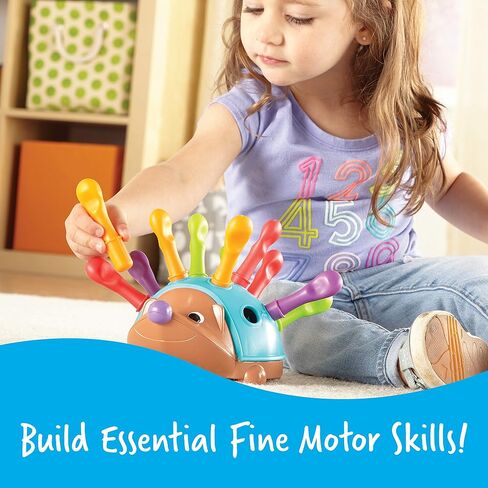 Learning Resources Spike The Fine Motor Hedgehog - Toddler Montessori Toys, Stacking Shape, Gifts For Boys And Girls, Sorting And Matching Skill Activities, Educational Games, Kindergarten in Saudi Arabia