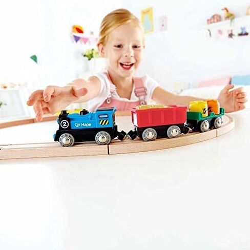 Hape E3824 Jungle Adventure Kids Toddler Wooden Bead Maze & Railway Train Track Play Table Toy for Ages 18 Months and Up Multicolor, 25.6" L x 17.52" W x 17.91" H in Kuwait