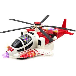 ألعاب طائرة هليكوبتر من توي سيري، للأولاد والبنات، لعبة طائرة هليكوبتر بإضاءة، أصوات واقعية، هدية لعبة هليكوبتر رائعة، أفضل طائرة هليكوبتر للأطفال، ألعاب الطائرات مصنوعة من مواد متينة - أحمر in Kuwait