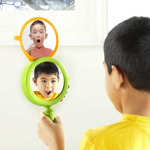 hand2mind See My Feelings Mirror, Social Emotional Learning, Shatterproof Mirror for Kids, Anger Management Toys, Anxiety Relief Items, Mindfulness for Kids, Calm Down Corner, Anxiety Toys (Set of 1) in Saudi Arabia