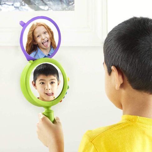 hand2mind See My Feelings Mirror, Social Emotional Learning, Shatterproof Mirror for Kids, Anger Management Toys, Anxiety Relief Items, Mindfulness for Kids, Calm Down Corner, Anxiety Toys (Set of 1) in Saudi Arabia