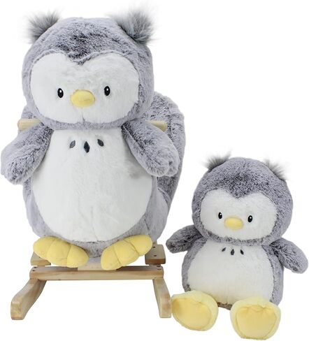 Soft Landing | Darling Duos | 2-Piece Plush & Joyride Character Rocker Bundle ­– Grey Owl in Saudi Arabia