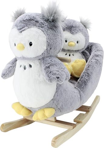 Soft Landing | Darling Duos | 2-Piece Plush & Joyride Character Rocker Bundle ­– Grey Owl in Saudi Arabia