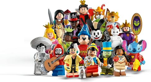 LEGO Minifigures Disney 100 6 Pack 66734 Limited Edition Collectible Figures, Surprise Buildable Disney Characters for Role Play, A Gift for Imaginative Kids Ages 5+ in Saudi Arabia