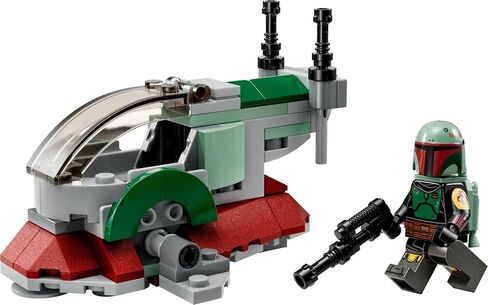 Lego Star Wars Boba Fett's Starship Microfighter 75344, Building Toy Vehicle with Adjustable Wings and Flick Shooters, The Mandalorian Set for Kids in Saudi Arabia