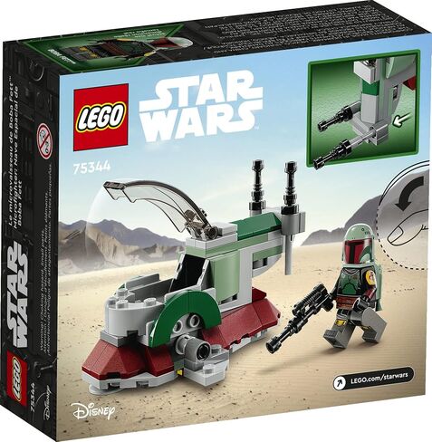 Lego Star Wars Boba Fett's Starship Microfighter 75344, Building Toy Vehicle with Adjustable Wings and Flick Shooters, The Mandalorian Set for Kids in Saudi Arabia