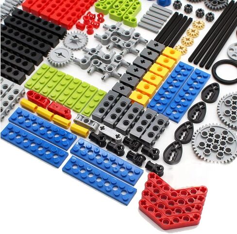 مجموعة تروس ومحور 182 قطعة من KonHaovF للأجزاء التقنية المتوافقة مع أجزاء Lego Technic، مجموعة متنوعة من التروس DIY (ذراع الرفع، والدبابيس، والمحاور، والموصلات) لمجموعة مكعبات البناء التقنية in Kuwait